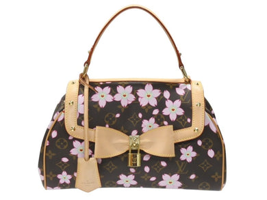 極美品 極美品 LOUIS VUITTON ルイ ヴィトン サック レトロ PM ハンドバッグ M92012 モノグラム チェリーブロッサム 村上隆 中古 4b007235
