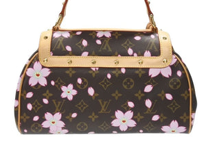 極美品 極美品 LOUIS VUITTON ルイ ヴィトン サック レトロ PM ハンドバッグ M92012 モノグラム チェリーブロッサム 村上隆 中古 4b007235