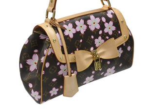 極美品 極美品 LOUIS VUITTON ルイ ヴィトン サック レトロ PM ハンドバッグ M92012 モノグラム チェリーブロッサム 村上隆 中古 4b007235
