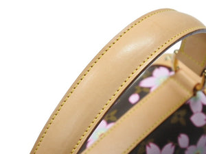 極美品 極美品 LOUIS VUITTON ルイ ヴィトン サック レトロ PM ハンドバッグ M92012 モノグラム チェリーブロッサム 村上隆 中古 4b007235