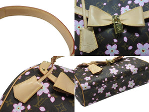 極美品 極美品 LOUIS VUITTON ルイ ヴィトン サック レトロ PM ハンドバッグ M92012 モノグラム チェリーブロッサム 村上隆 中古 4b007235