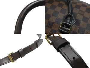 極美品 LOUIS VUITTON ルイヴィトン ハンドバッグ N41367 スピーディ バンドリエール30 ブラウン ダミエキャンバス ゴールド金具 中古 4b007240