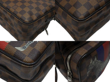 Load image into Gallery viewer, LOUIS VUITTON ルイヴィトン ダミエ アマゾン ショルダーバッグ N42703 マーカージュ シマウマ ブラウン シルバー金具 美品 中古 4b007241