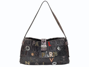 極美品 LOUIS VUITTON ルイヴィトン ルテス モノグラム コラージュ M95821 コレクション ワンショルダーバッグ レザー 中古 4b007242