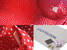 Load image into Gallery viewer, 極美品 LOUISVUITTON ルイヴィトン 草間彌生 パピヨン M91425 ショルダーバッグ モノグラムヴェルニ ドットインフィニティ ルージュ 中古 4b007243