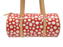Load image into Gallery viewer, 極美品 LOUISVUITTON ルイヴィトン 草間彌生 パピヨン M91425 ショルダーバッグ モノグラムヴェルニ ドットインフィニティ ルージュ 中古 4b007243