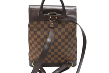 Load image into Gallery viewer, LOUIS VUITTON ルイ ヴィトン ダミエ ソーホー リュック デイパック N51132 ブラウン PVC レザー 美品 中古 4b007244
