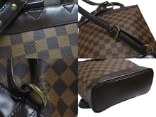 Load image into Gallery viewer, LOUIS VUITTON ルイ ヴィトン ダミエ ソーホー リュック デイパック N51132 ブラウン PVC レザー 美品 中古 4b007244