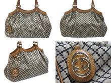 Load image into Gallery viewer, 極美品 GUCCI グッチ ディアマンテ スーキー 2WAYバッグ 211944 001013 イタリア製 ベージュ ブラウン ゴールド金具 中古 4b007252