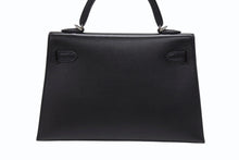 Load image into Gallery viewer, 新品未使用 HERMES エルメス ミニケリー2 CHEVAL DE BOIS W刻印 2WAY ヴォーエプソン ブラック SV金具 外縫い 中古 4b007254