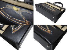 Load image into Gallery viewer, 新品未使用 HERMES エルメス ミニケリー2 CHEVAL DE BOIS W刻印 2WAY ヴォーエプソン ブラック SV金具 外縫い 中古 4b007254