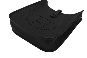 新品未使用 HERMES エルメス エブリン TPM ショルダーバッグ ブラック B刻 トリヨンクレマンス ゴールド金具 中古 4b007255
