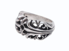 Load image into Gallery viewer, 極美品 CHROME HEARTS クロムハーツ K&amp;T フローラルリング サイズ16号 重量16.6g シルバー925 中古 4b007260