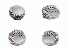 Load image into Gallery viewer, 極美品 CHROME HEARTS クロムハーツ K&amp;T フローラルリング サイズ16号 重量16.6g シルバー925 中古 4b007260