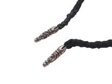 Load image into Gallery viewer, CHROME HEARTS クロムハーツ ボロチップ レザーブレード ネックレス 全長約93cm 重量約12.8g シルバー925 レザー 美品 中古 4b007263