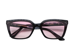 GENTLE MONSTER ジェントルモンスター アセテート ブラック ピンク サイズ63◻︎15 143 美品 中古 4b007268