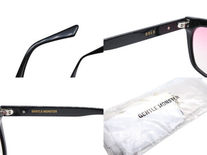 GENTLE MONSTER ジェントルモンスター アセテート ブラック ピンク サイズ63◻︎15 143 美品 中古 4b007268