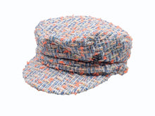 画像をギャラリービューアに読み込む, MAISON MICHEL メゾン・ミッシェル キャスケット マルチカラー ブルー ホワイト オレンジ系 サイズS 中古 4b007278