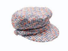 画像をギャラリービューアに読み込む, MAISON MICHEL メゾン・ミッシェル キャスケット マルチカラー ブルー ホワイト オレンジ系 サイズS 中古 4b007278