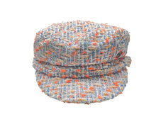 画像をギャラリービューアに読み込む, MAISON MICHEL メゾン・ミッシェル キャスケット マルチカラー ブルー ホワイト オレンジ系 サイズS 中古 4b007278