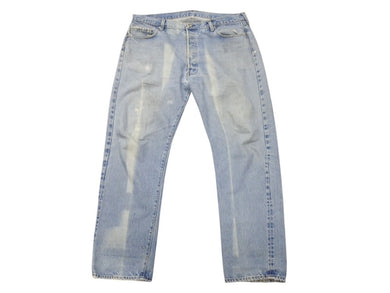 CHROME HEARTS クロムハーツ × LEVI'S リーバイス デニムパンツ ジーンズ サイズ36 クロスボールボタン インディゴブルー 美品 中古 4b007281