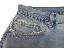 Load image into Gallery viewer, CHROME HEARTS クロムハーツ × LEVI&#39;S リーバイス デニムパンツ ジーンズ サイズ36 クロスボールボタン インディゴブルー 美品 中古 4b007281