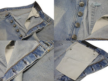 Load image into Gallery viewer, CHROME HEARTS クロムハーツ × LEVI&#39;S リーバイス デニムパンツ ジーンズ サイズ36 クロスボールボタン インディゴブルー 美品 中古 4b007281