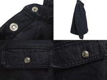 Load image into Gallery viewer, 極美品 CHROME HEARTS クロムハーツ WORK DOG CTN CNVS ワークドッグ コットンキャンバスジャケット サイズXL シルバ−925 中古 4b007283