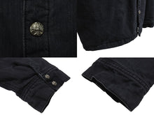 Load image into Gallery viewer, 極美品 CHROME HEARTS クロムハーツ WORK DOG CTN CNVS ワークドッグ コットンキャンバスジャケット サイズXL シルバ−925 中古 4b007283