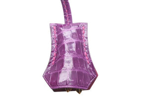 極美品 HERMES エルメス クロシェット キー セット ポロサス ローズシェヘラザード ウルトラヴァイオレット ゴールド金具 中古 4b007287