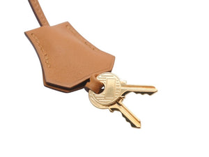 極美品 HERMES エルメス クロシェット カデナ キー セット ヴォーエプソン ビスキュイ ゴールド金具 中古 4b007289