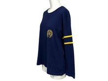 Load image into Gallery viewer, CHROME HEARTS クロムハーツ ROLLER SKATE HORSESHOEL/S TEE ナンバリング 長袖カットソー ブルー サイズM 美品 中古 4b007294