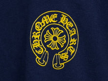 Load image into Gallery viewer, CHROME HEARTS クロムハーツ ROLLER SKATE HORSESHOEL/S TEE ナンバリング 長袖カットソー ブルー サイズM 美品 中古 4b007294