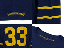 Load image into Gallery viewer, CHROME HEARTS クロムハーツ ROLLER SKATE HORSESHOEL/S TEE ナンバリング 長袖カットソー ブルー サイズM 美品 中古 4b007294