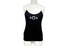 Load image into Gallery viewer, 新品未使用 CHROME HEARTS クロムハーツ HORSESHOE ホースシュー CHプラス キャミソール ブラック ホワイト サイズM 中古 4b007297