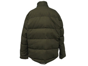 極美品 CHROME HEARTS クロムハーツ STIFF FBRC スティッフ ファブリックダウンジャケット サイズXL クロスボールボタン カーキ 中古 4b007298