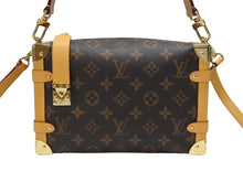 Load image into Gallery viewer, 新品同様 LOUISVUITTON ルイヴィトン サイドトランクPM ショルダーバッグ M46815 モノグラムキャンバス ヌメ革 ブラウン ゴールド金具 中古 4b007301