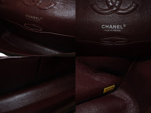 極美品 CHANEL シャネル マトラッセ25 Wフラップ Wチェーンショルダーバッグ 9番台 ラムスキン ココマーク ブラック シルバー金具 中古 4b007305