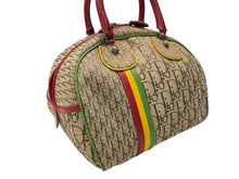 Load image into Gallery viewer, 極美品 Christian Dior クリスチャンディオール トロッター ハンドバッグ 08RU 0074 ラスタカラー キャンバス レザーシルバー金具 中古 4b004322