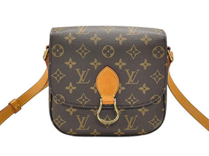 極美品 LOUIS VUITTON ルイヴィトン サンクルーGM 廃盤 ショルダーバッグ M51242 モノグラム ブラウン 中古 4b007310