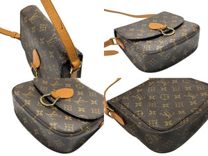 極美品 LOUIS VUITTON ルイヴィトン サンクルーGM 廃盤 ショルダーバッグ M51242 モノグラム ブラウン 中古 4b007310