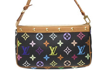 Load image into Gallery viewer, 極美品 LOUIS VUITTON ルイヴィトン ポシェットアクセソワール アクセサリーポーチ M92648 モノグラム マルチカラー ブラック 中古 4b007312