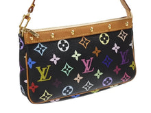 Load image into Gallery viewer, 極美品 LOUIS VUITTON ルイヴィトン ポシェットアクセソワール アクセサリーポーチ M92648 モノグラム マルチカラー ブラック 中古 4b007312