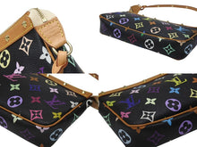 Load image into Gallery viewer, 極美品 LOUIS VUITTON ルイヴィトン ポシェットアクセソワール アクセサリーポーチ M92648 モノグラム マルチカラー ブラック 中古 4b007312