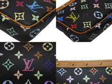 Load image into Gallery viewer, 極美品 LOUIS VUITTON ルイヴィトン ポシェットアクセソワール アクセサリーポーチ M92648 モノグラム マルチカラー ブラック 中古 4b007312