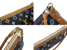 Load image into Gallery viewer, 極美品 LOUIS VUITTON ルイヴィトン ポシェットアクセソワール アクセサリーポーチ M92648 モノグラム マルチカラー ブラック 中古 4b007312