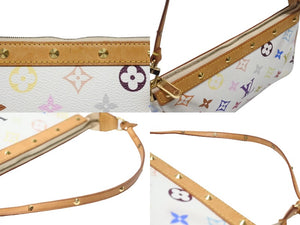 極美品 LOUIS VUITTON ルイヴィトン ポシェット アクセソワール アクセサリーポーチ M92649 モノグラム マルチカラー 村上隆 中古 4b007313