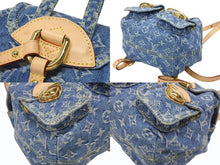 Load image into Gallery viewer, 新品同様 LOUISVUITTON ルイヴィトン モノグラム デニム ヴェニス M46836 モノグラム デニム キャンバス ブルー ゴールド金具 中古 4b007316