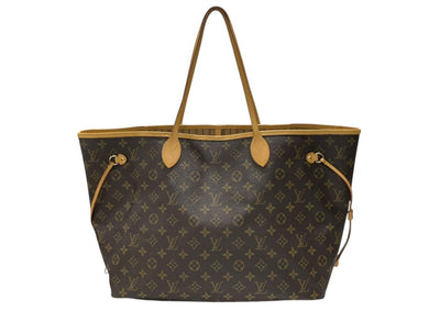 極美品 LOUIS VUITTON ルイヴィトン ネヴァーフル GM ハンドバッグ M40157 ブラウン PVC レザー ゴールド金具 中古 4b007320