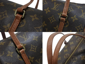 LOUIS VUITTON ルイヴィトン パピヨン26 ハンドバッグ M51386 モノグラム PVC レザー ブラウン ゴールド金具 美品 中古 4b007325